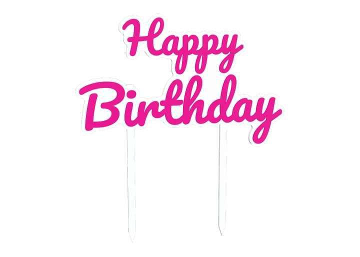Happy Birthday cake topper