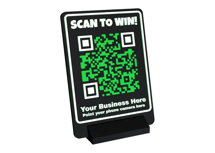 QR code counter stand